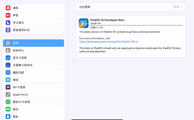 ipad15.0怎么更新